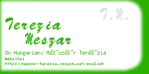 terezia meszar business card